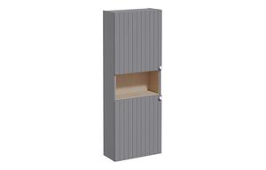 VitrA Root Groove 55cm 2 Door Semi-Tall Unit (LH Hinge) - Matt Grey